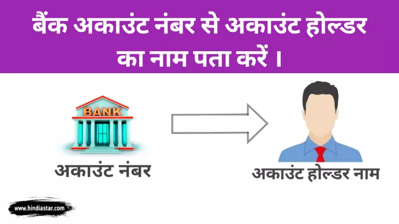 बैंक अकाउंट नंबर से नाम कैसे पता करे? ( Bank Account Number se Naam kaise pata kare )