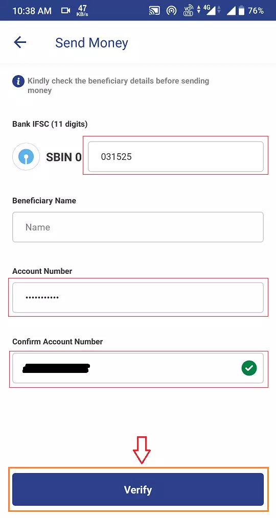  bank account details by account number online
