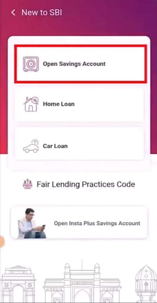 sbi yono app open saving account