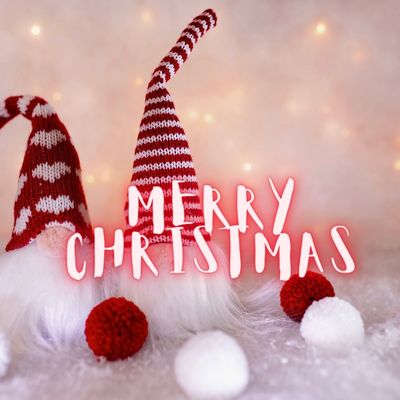 Santa Claus hat background with merry Christmas message wishing