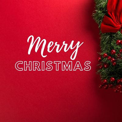 red background Christmas image