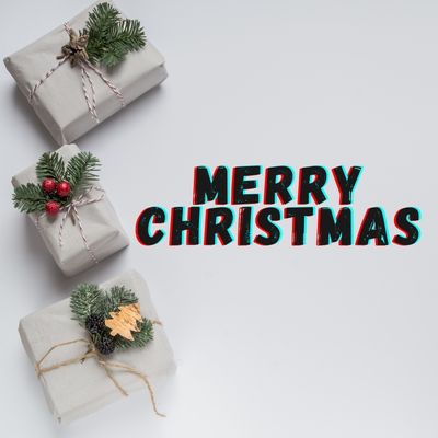 white background with gifts-wishes merry christmas