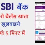 SBI बैंक में ऑनलाइन अकाउंट कैसे खोलें | SBI zero balance account opening online