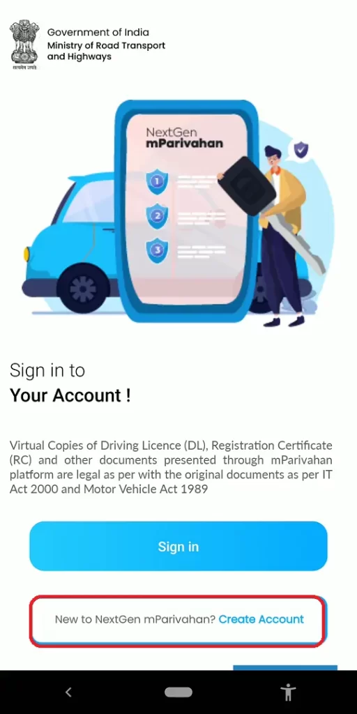 driving licence download pdf via NextGen mParivahan