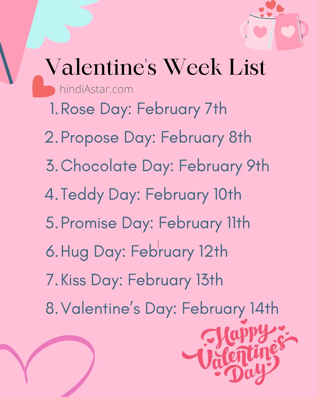 pink image for Valentine Week 2023 Full List