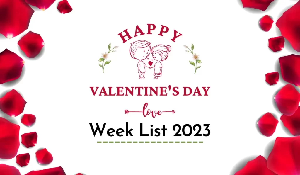 Valentine Week 2023 Full List