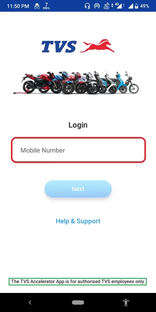 tvs accelerator app login