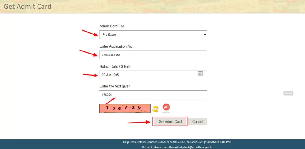 reet admit card kaise nikale official website