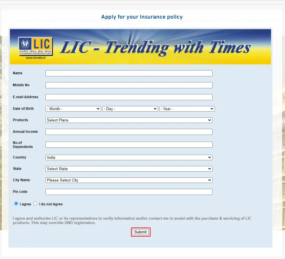 LIC Saral Pension Yojana online registration