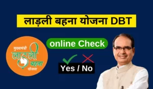 ladli behna yojana dbt kaise check kare