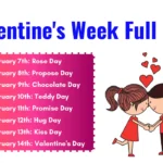 Valentine Week 2024 Full List