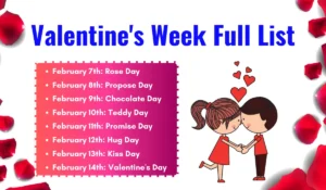 Valentine Week 2024 Full List