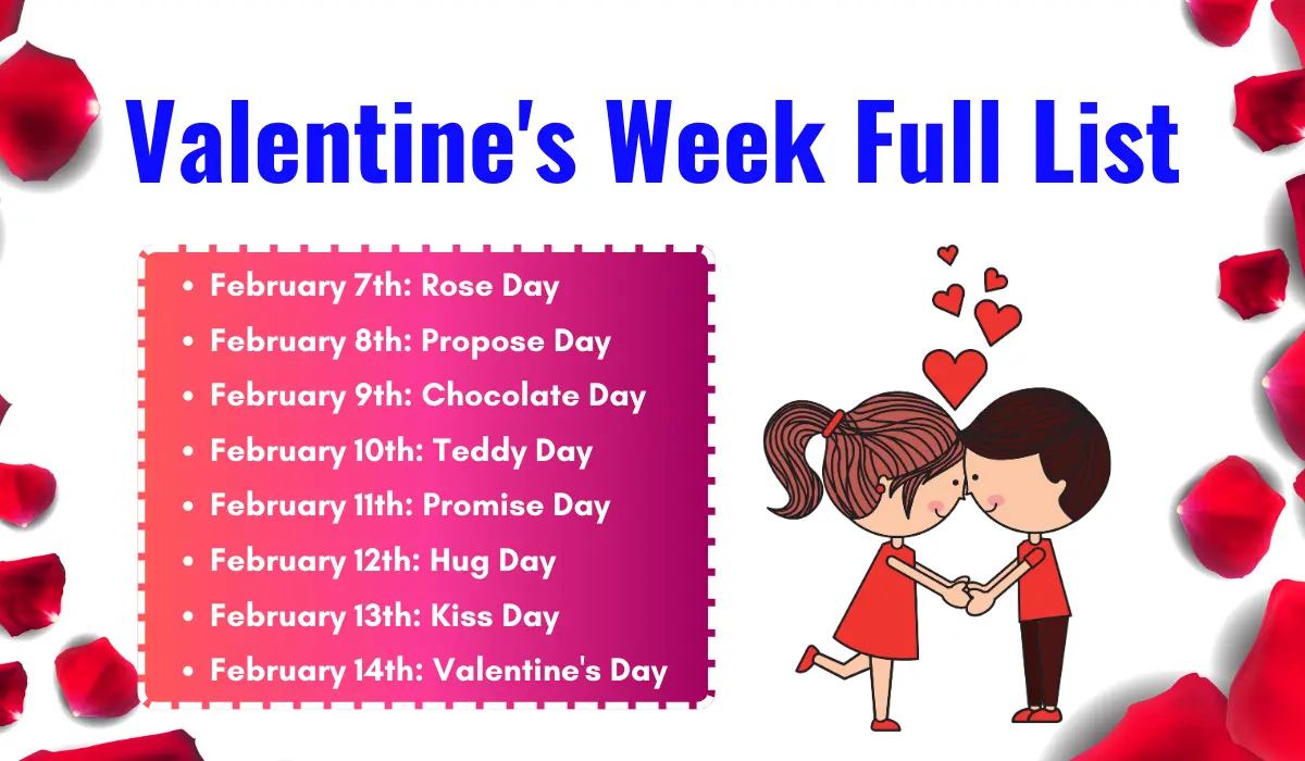 Valentine Week 2024 Full List 