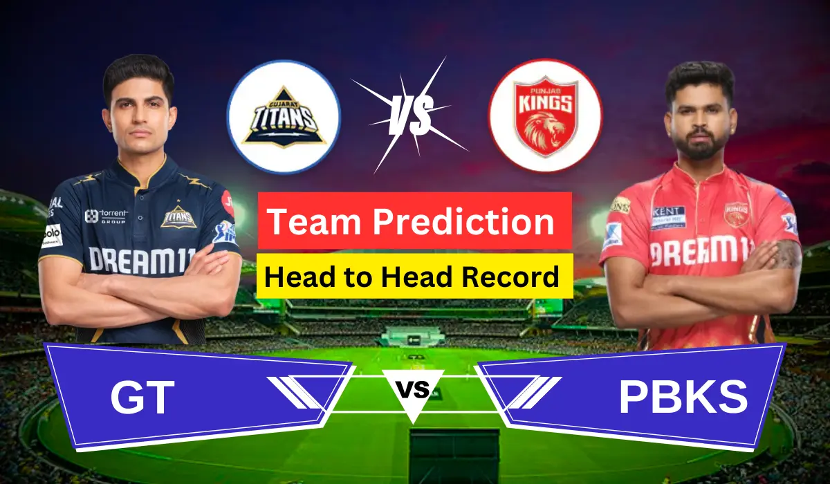 GT vs Punjab Kings Dream11 Prediction: IPL 2025 Match 5 Head-to-Head Record
