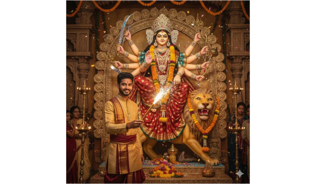 50+ Durga Puja Prompt for Google Gemini AI for Boy | Durga Puja Prompt Copy Paste - Example 5