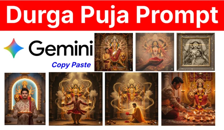 Durga Puja Prompt for Gemini Boy
