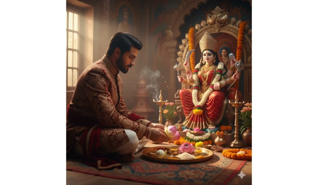 50+ Durga Puja Prompt for Google Gemini AI for Boy | Durga Puja Prompt Copy Paste - Example 14