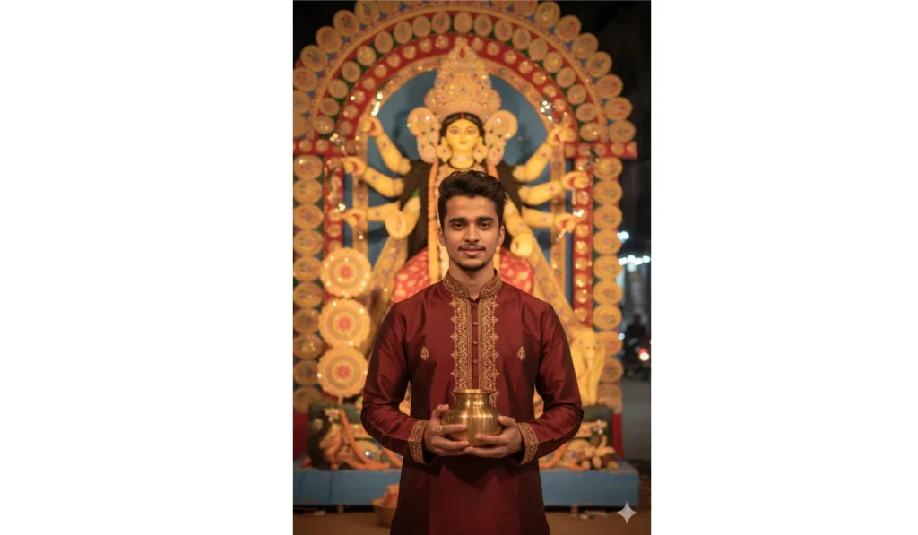 50+ Durga Puja Prompt for Google Gemini AI for Boy | Durga Puja Prompt Copy Paste - Example 16