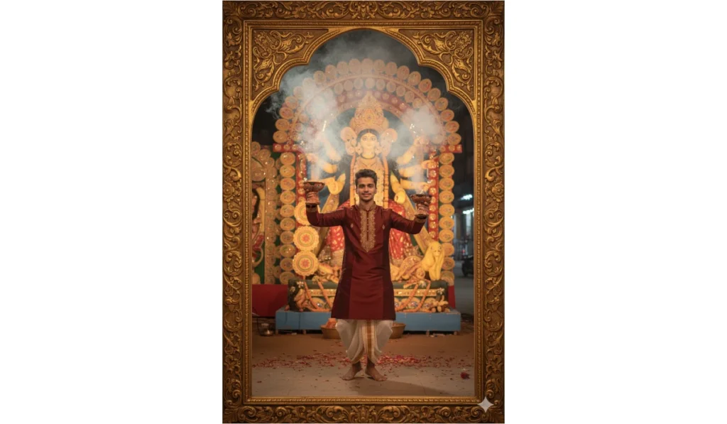 50+ Durga Puja Prompt for Google Gemini AI for Boy | Durga Puja Prompt Copy Paste - Example 17